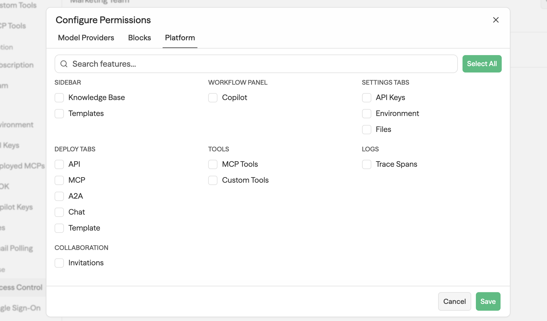 Platform Feature Toggles
